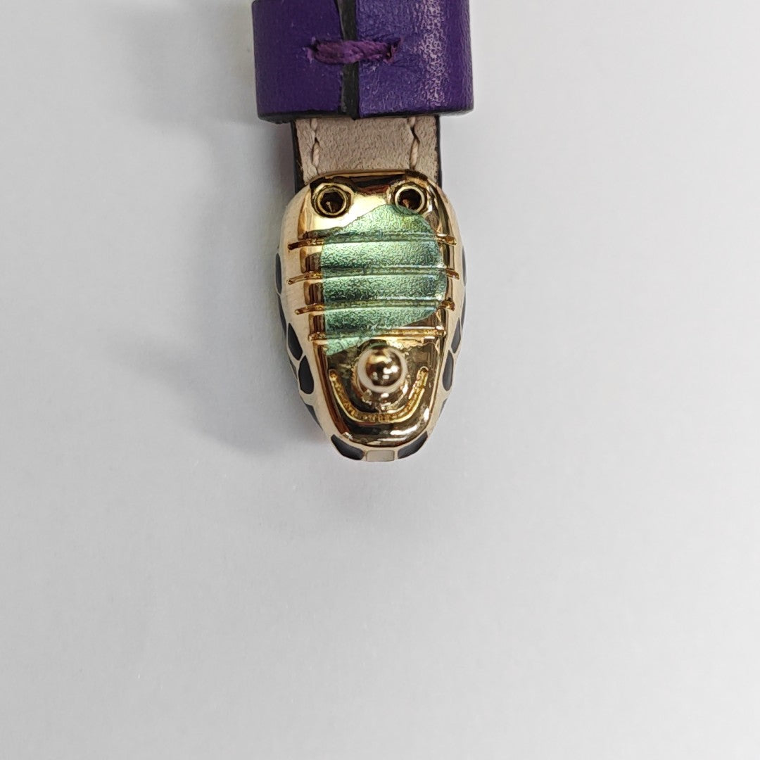 SERPENTI Brass Purple Bangle