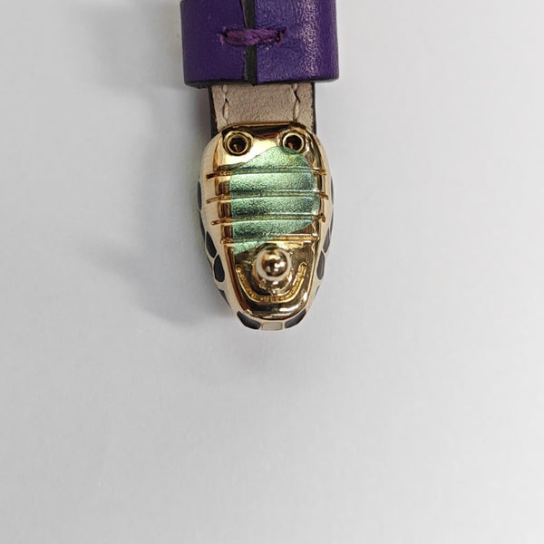 SERPENTI Brass Purple Bangle