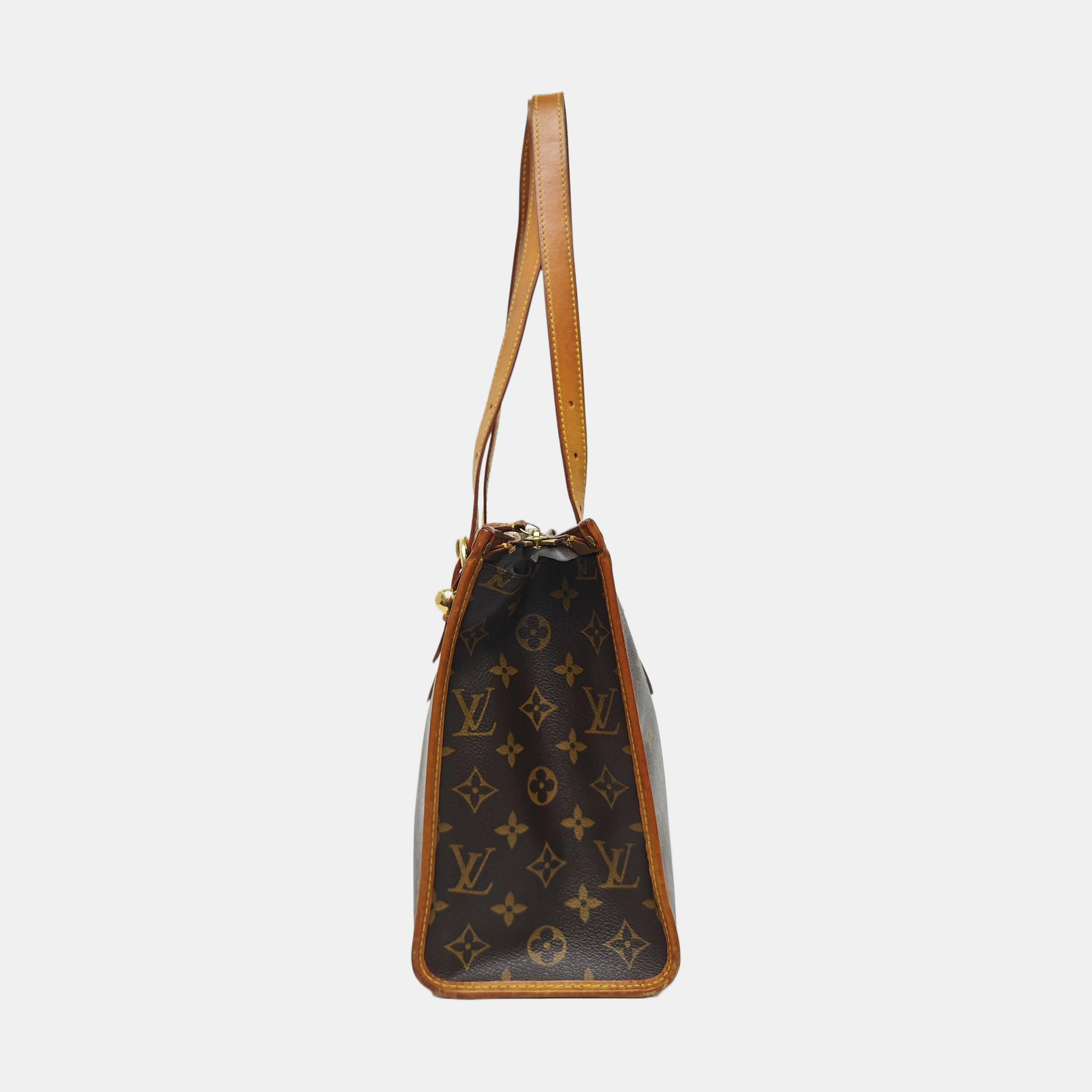 POPINCOURT Monogram Coated Canvas Brown