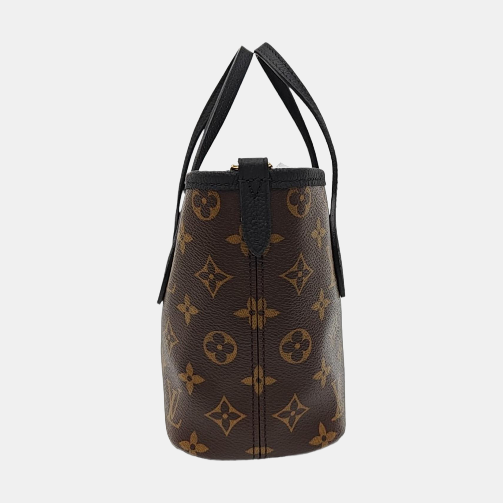 NEVERFULL INSIDE OUT BB Monogram Coated Canvas Black