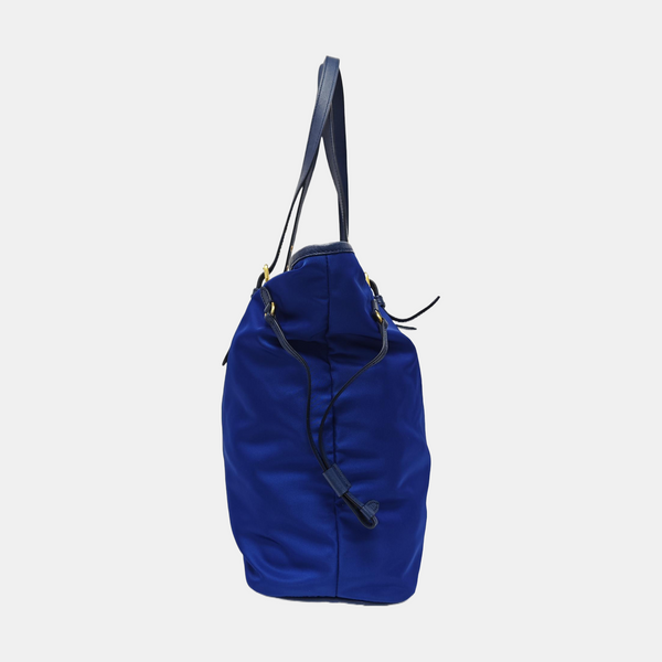 Nylon Tote Bag Blue