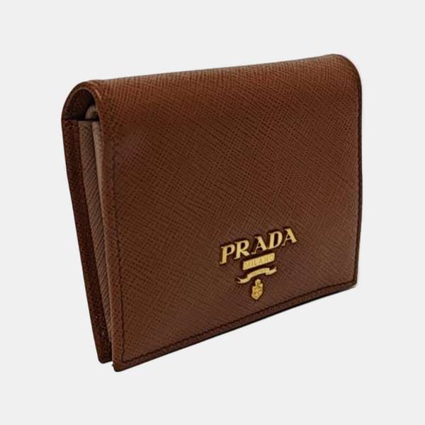Calfskin Wallet Small Brown