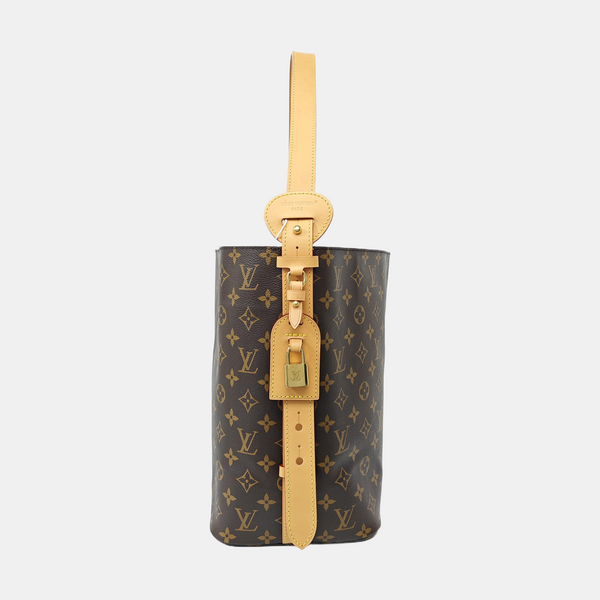 ALL IN GM Monogram Coated Canvas Brown