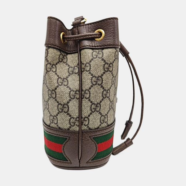 Ophidia Mini Monogram Coated Canvas Beige