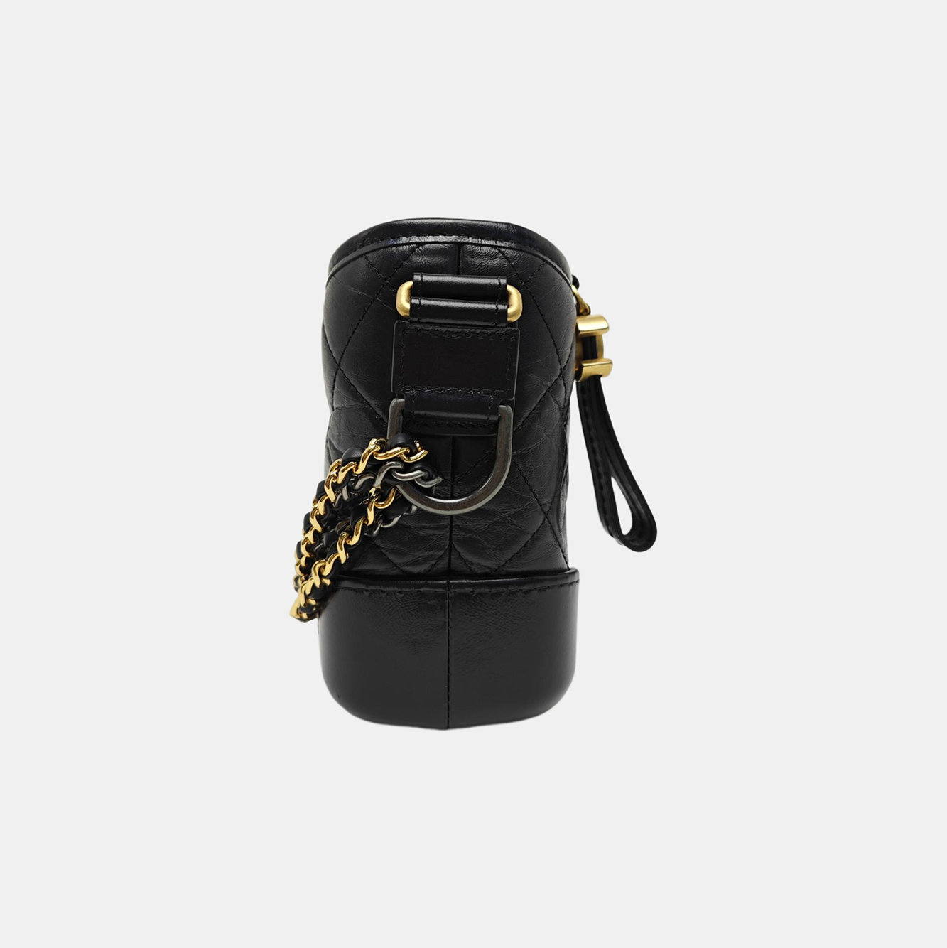 GABRIELLE Small Quilted Calfskin Black