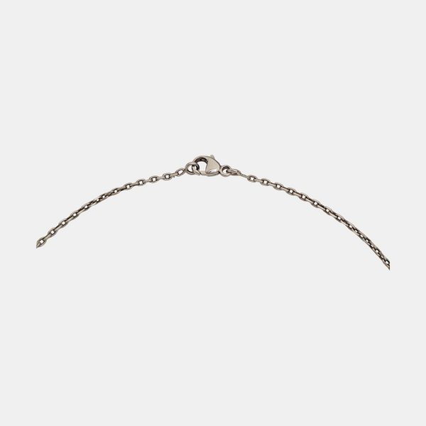 Pop H Metal Silver Necklace