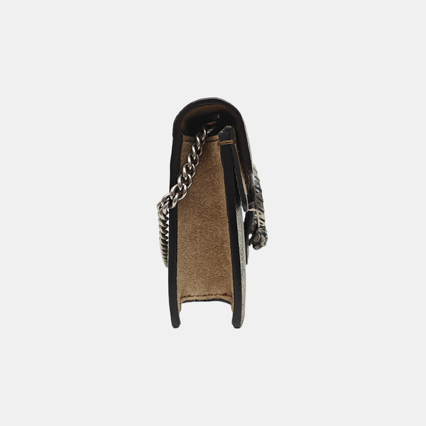Dionysus Super Mini Monogram Coated Canvas Beige