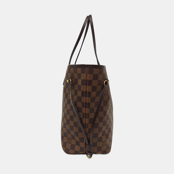 NEVERFULL MM Damier Ebene Coated Canvas Brown