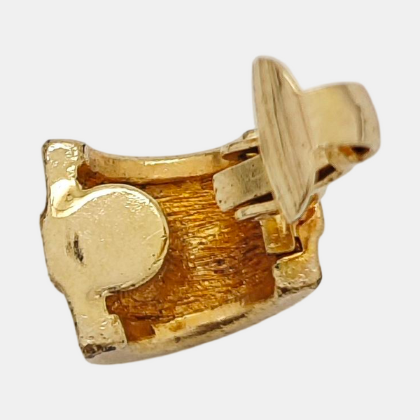 Metal Gold Clip On Earrings