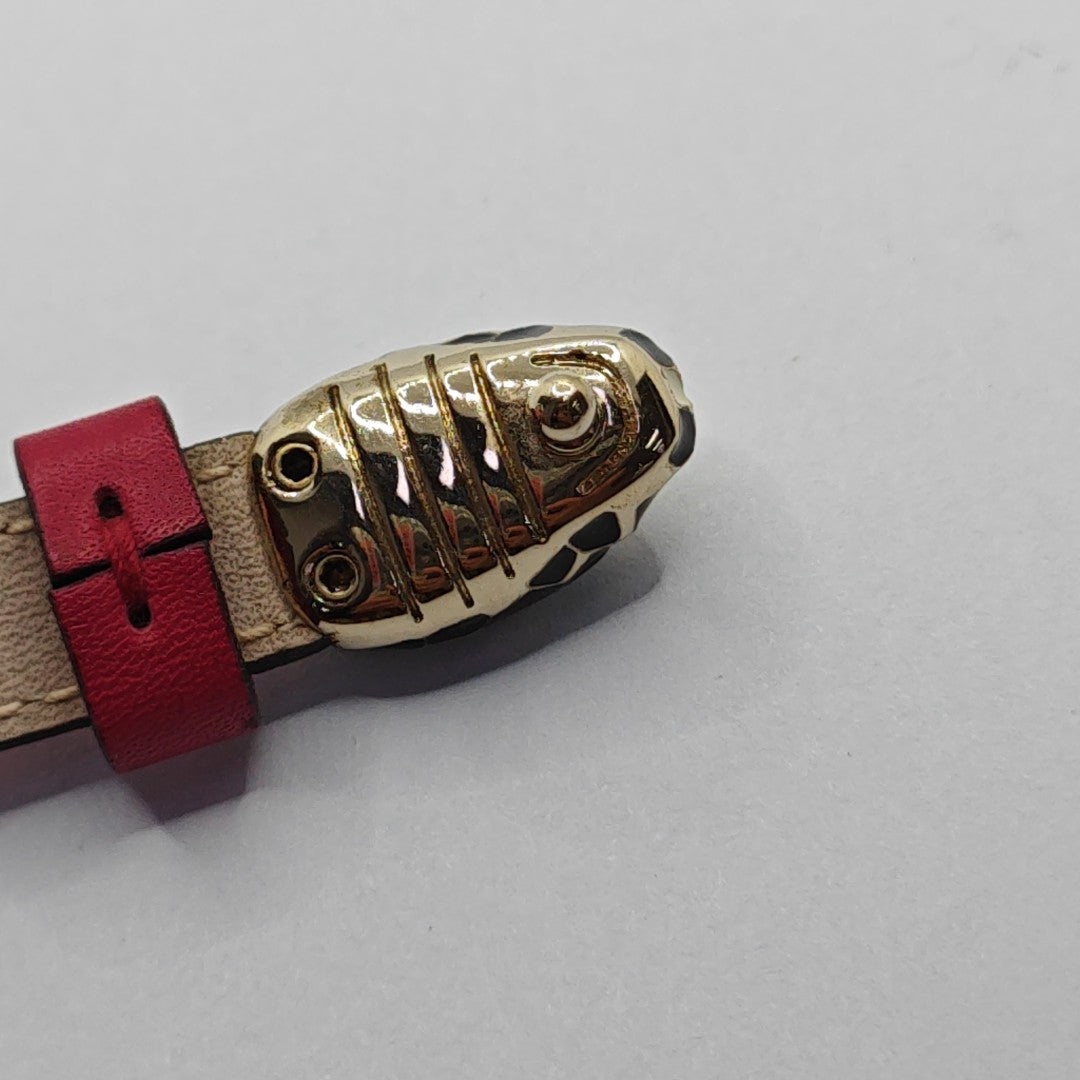 SERPENTI Brass Red Bracelet