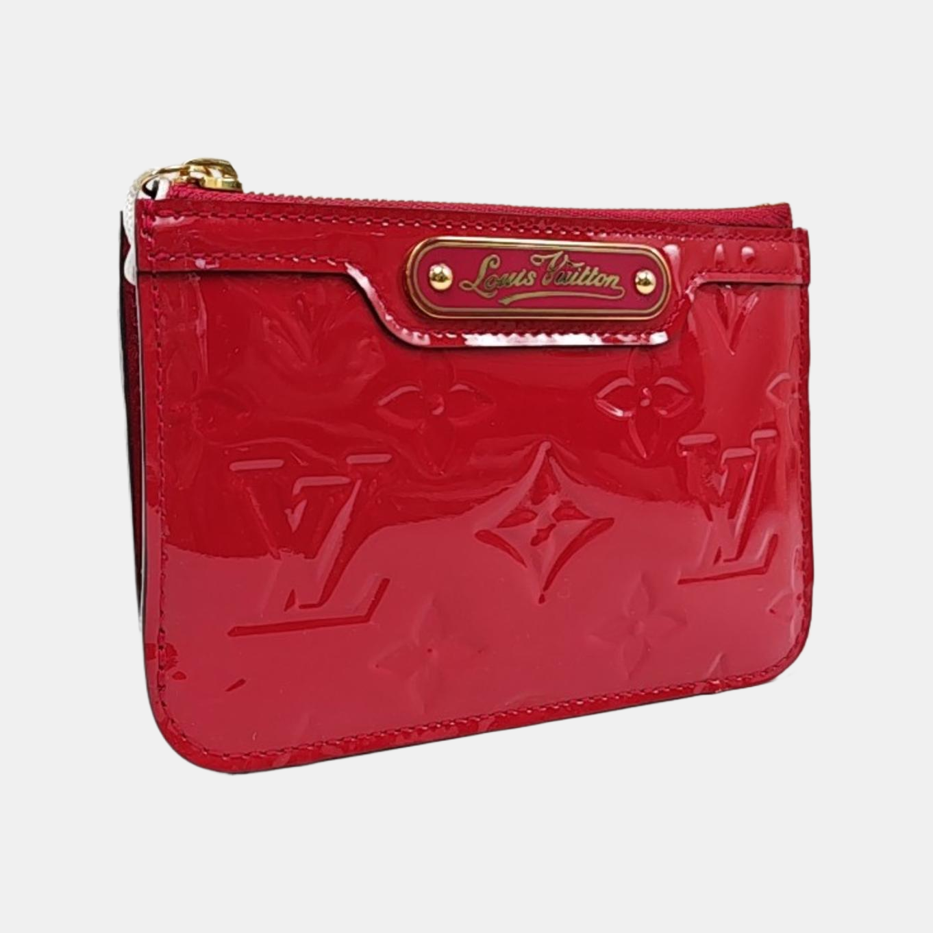 Patent Leather Coin Purse Red