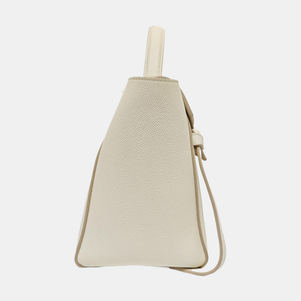 BELT Micro Calfskin White
