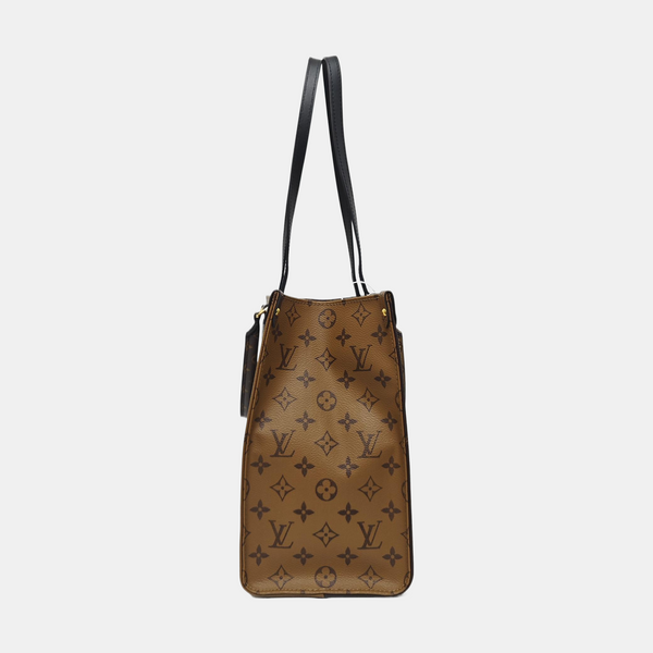 ONTHEGO MM Monogram Coated Canvas Brown