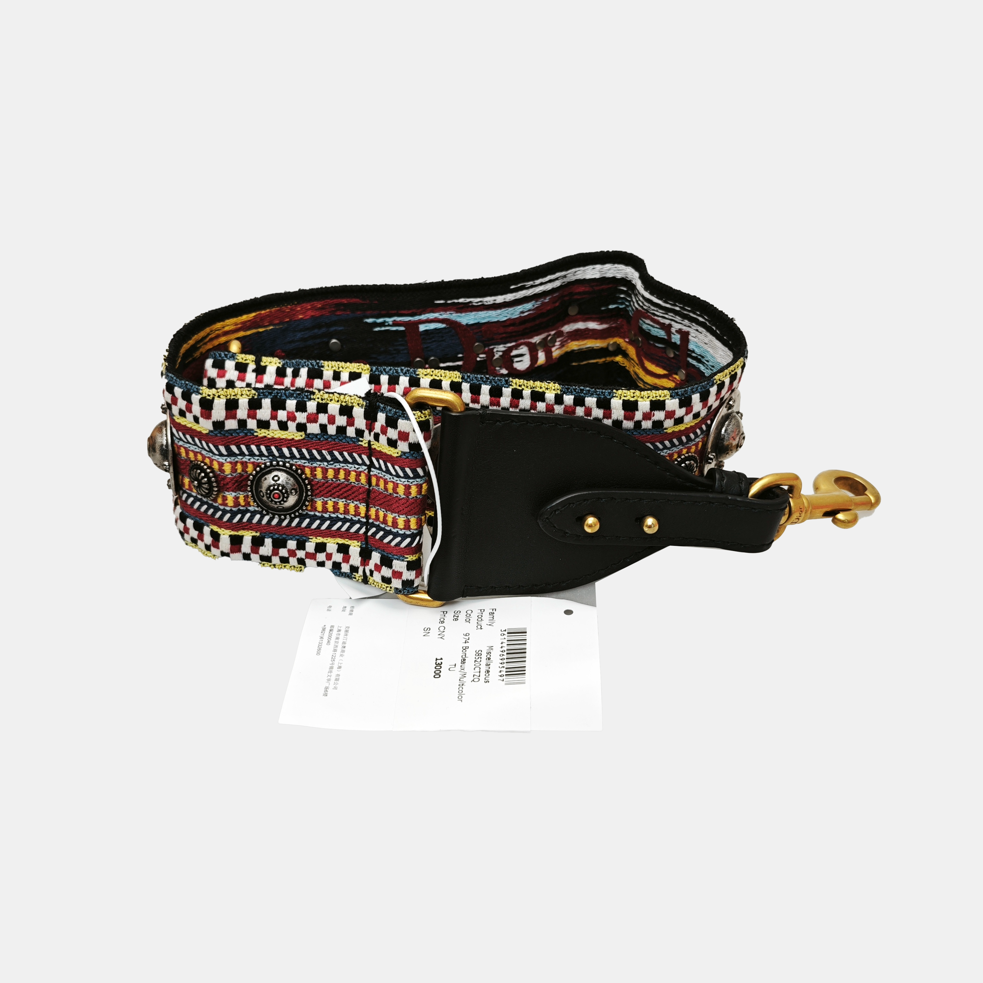 Fabric Multicolor Bag Strap