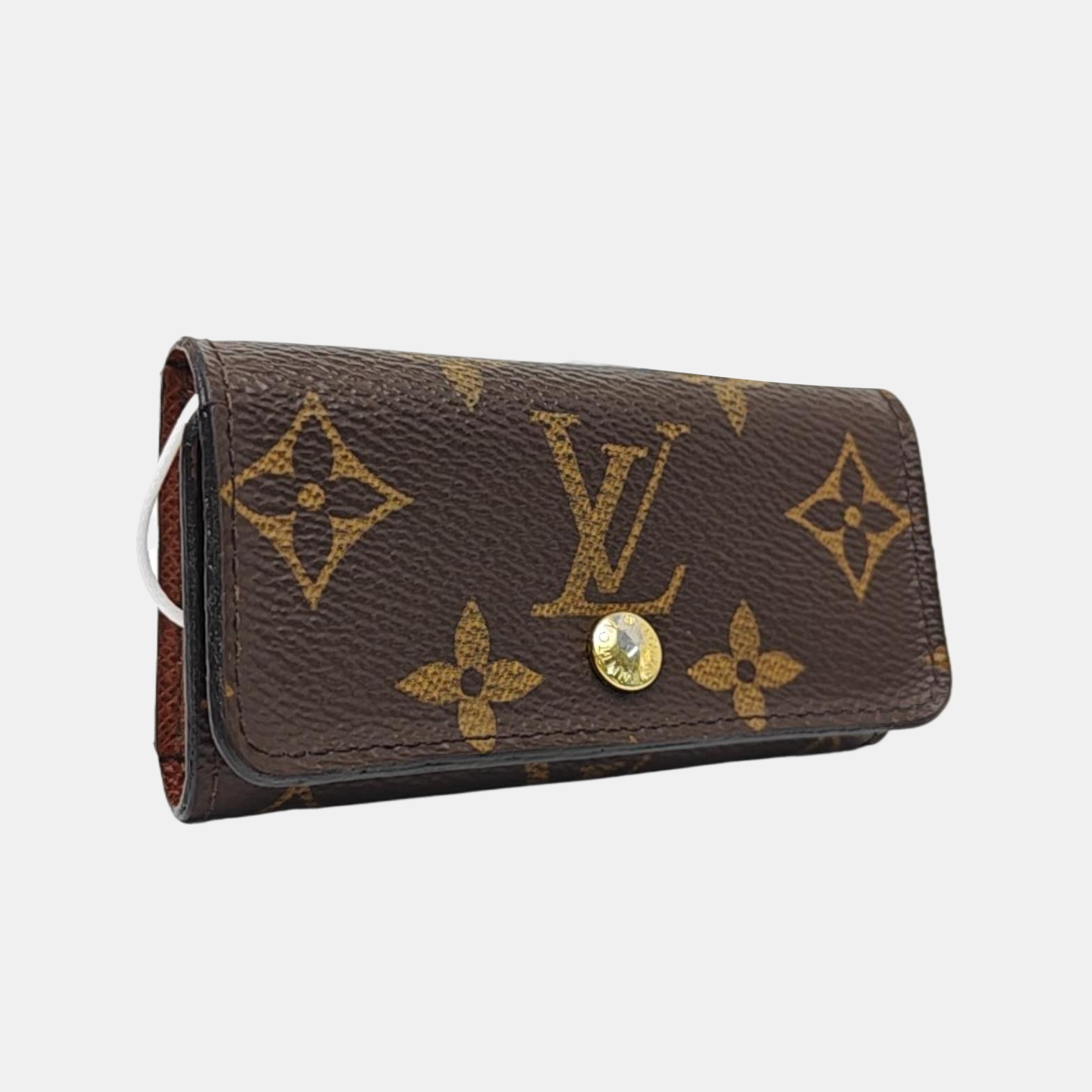 Monogram Coated Canvas Key Pouch Brown