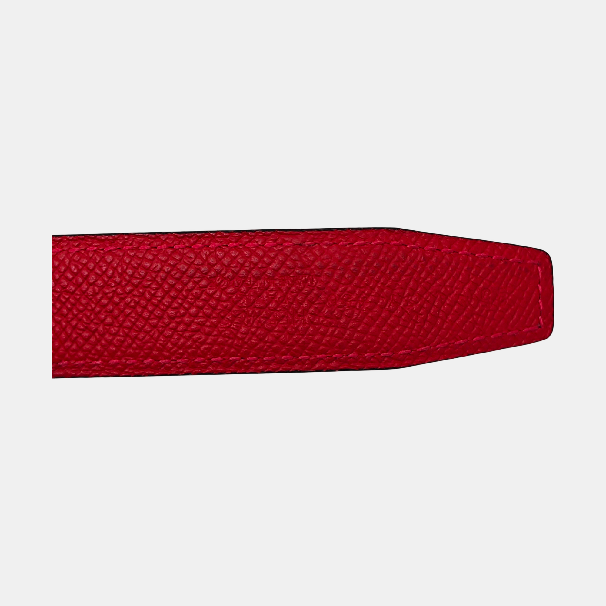 Leather Belt Red