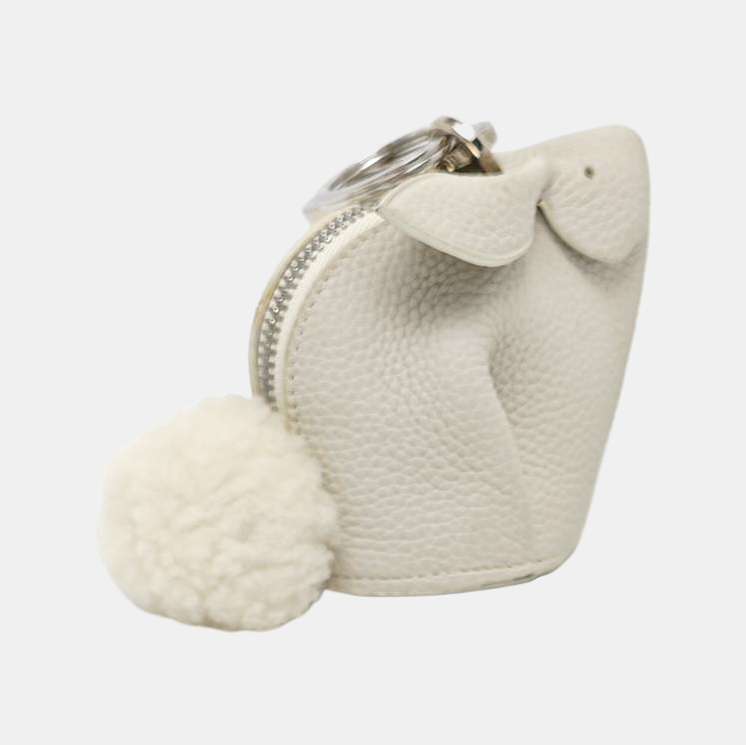 Animals Calfskin White Coin Purse