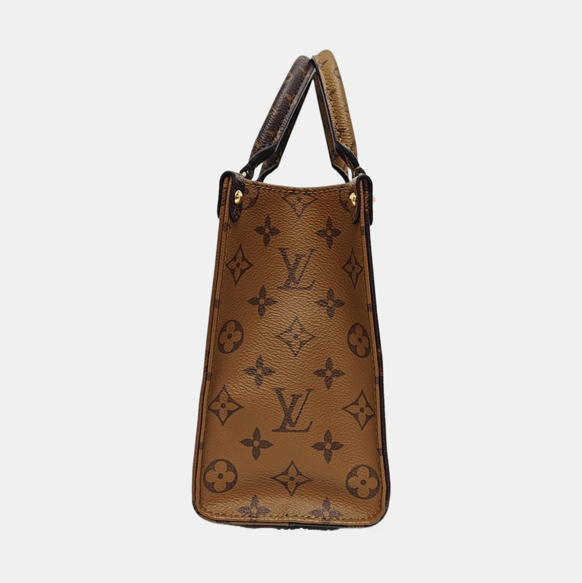 ONTHEGO PM Monogram Coated Canvas Brown
