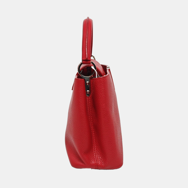 Capucines MM Piel de becerro Rojo