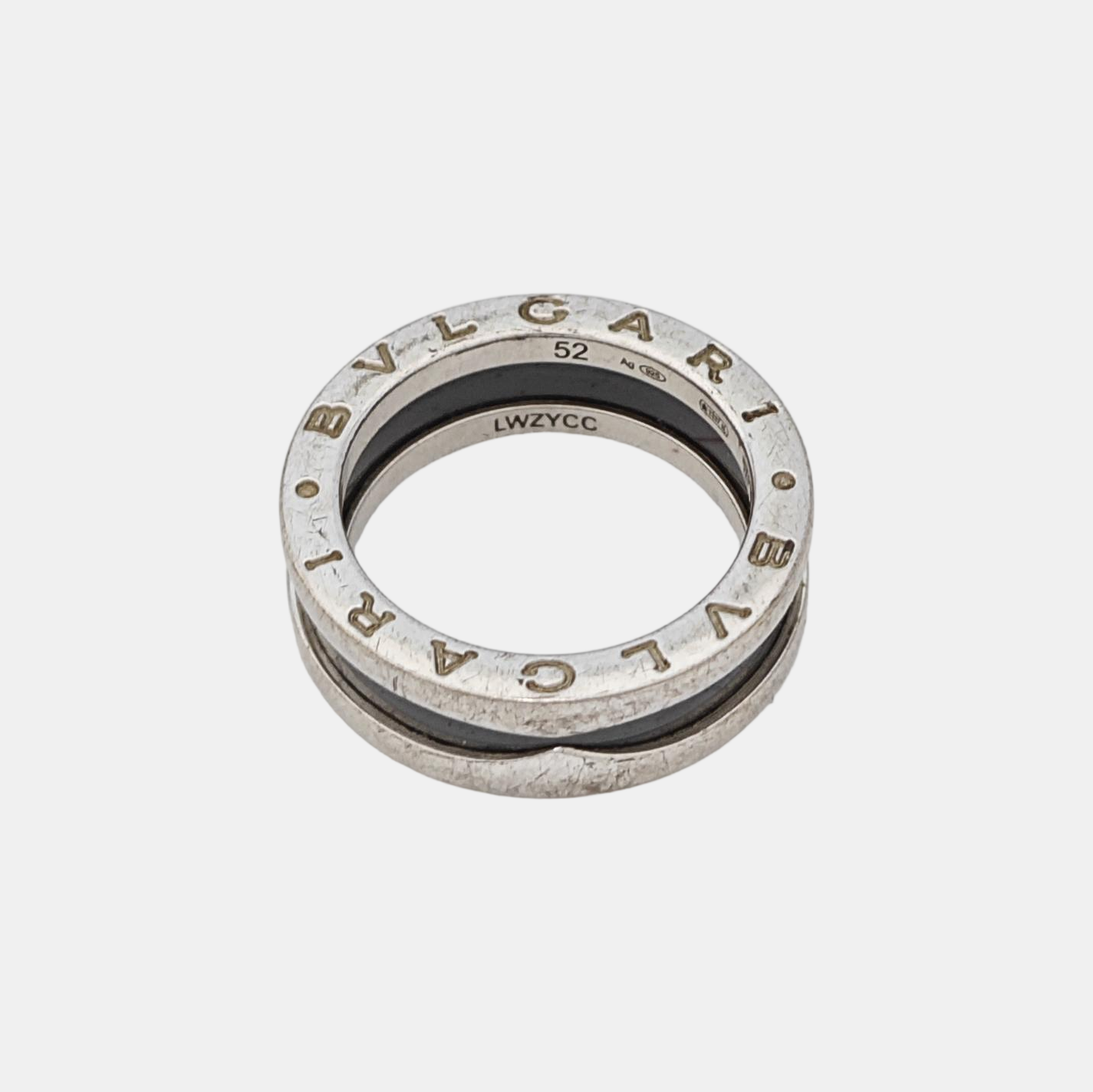 B.ZERO1 925 Sterling Silver Ring EU 52