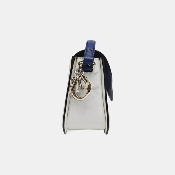 Calfskin Shoulder Bag Blue