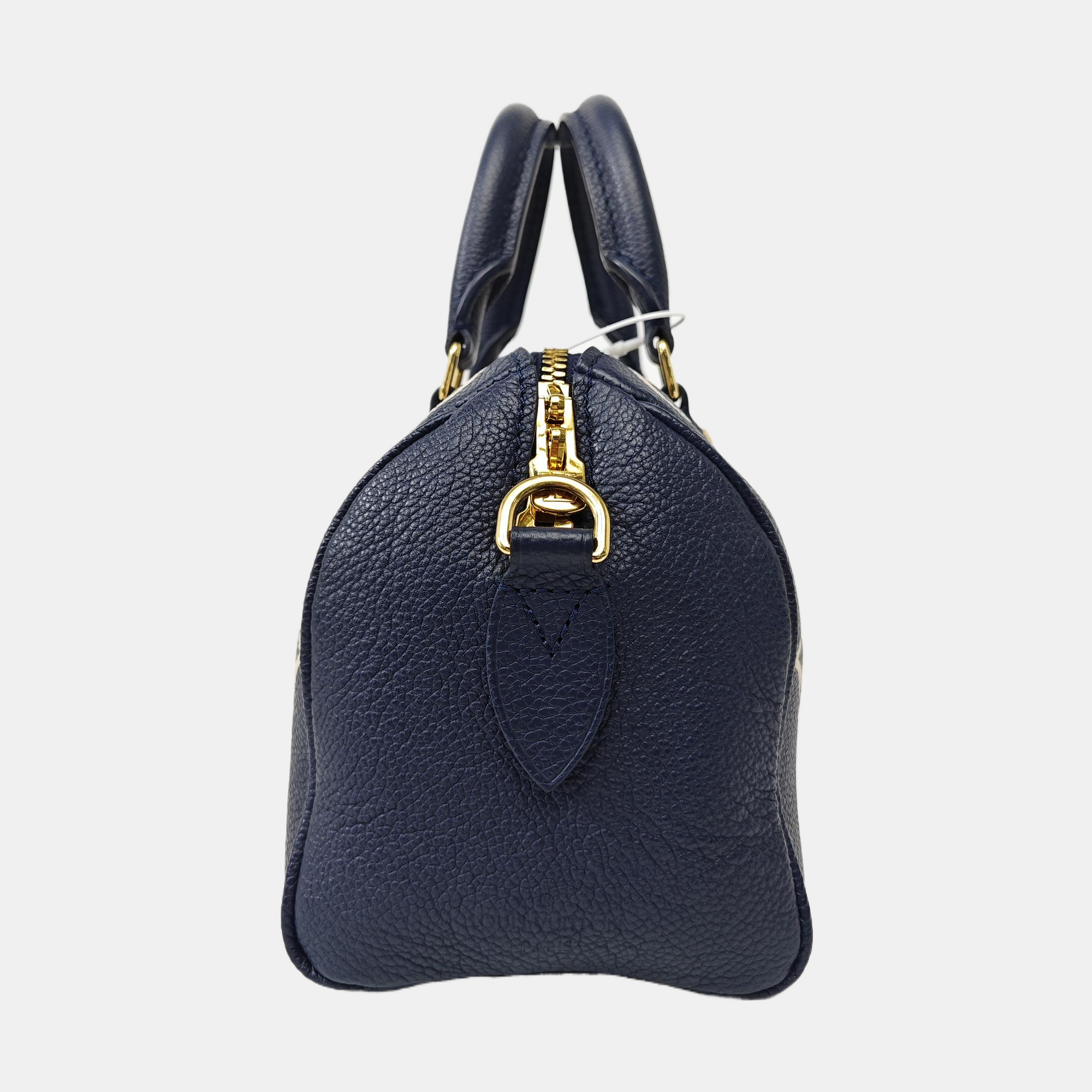 SPEEDY 20 Monogram Calfskin Blue