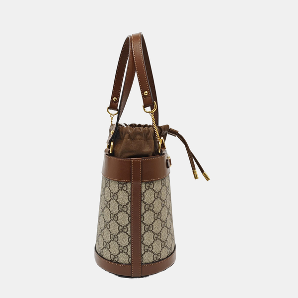 Horsebit 1955 Small Coated Canvas Beige