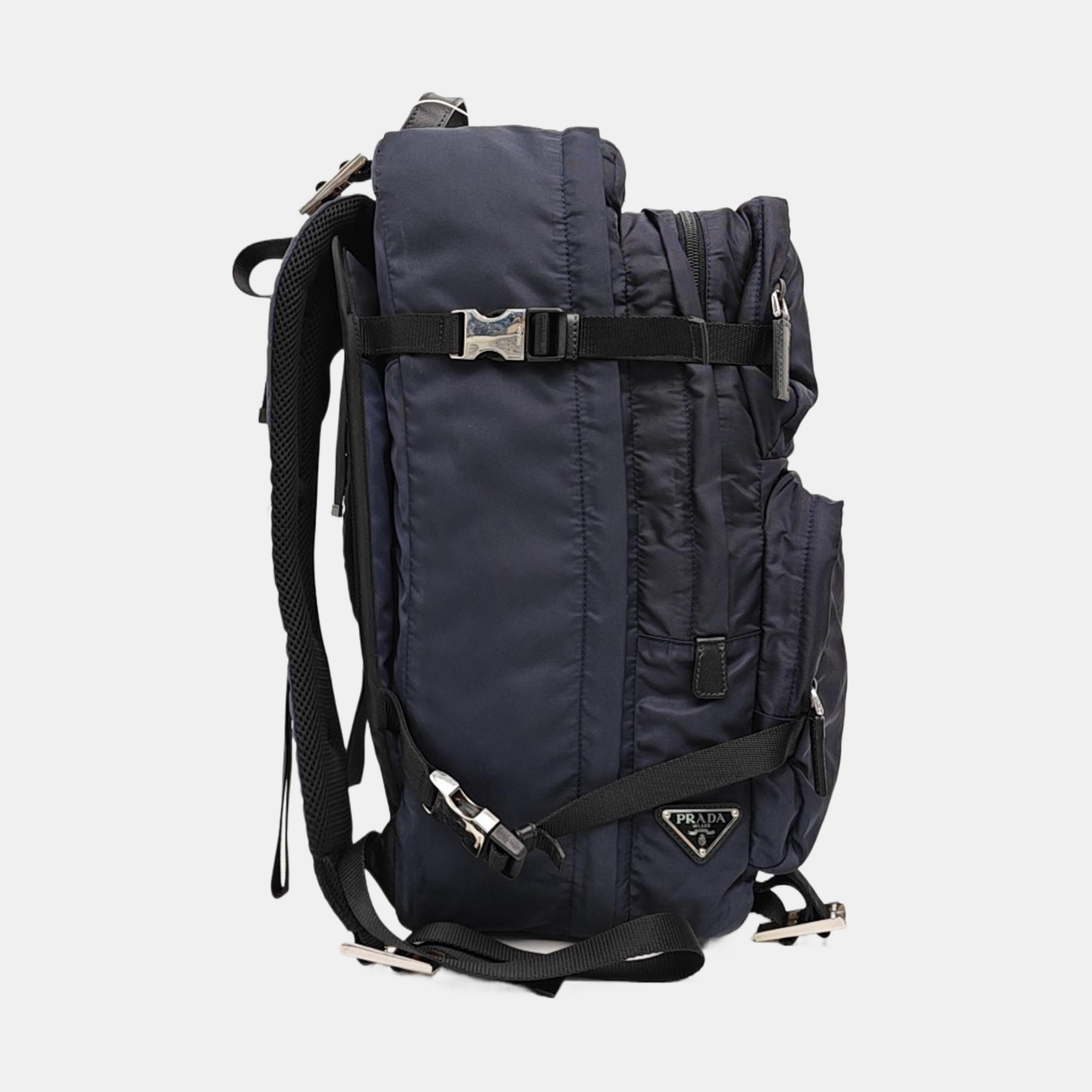 Nylon Backpack Blue
