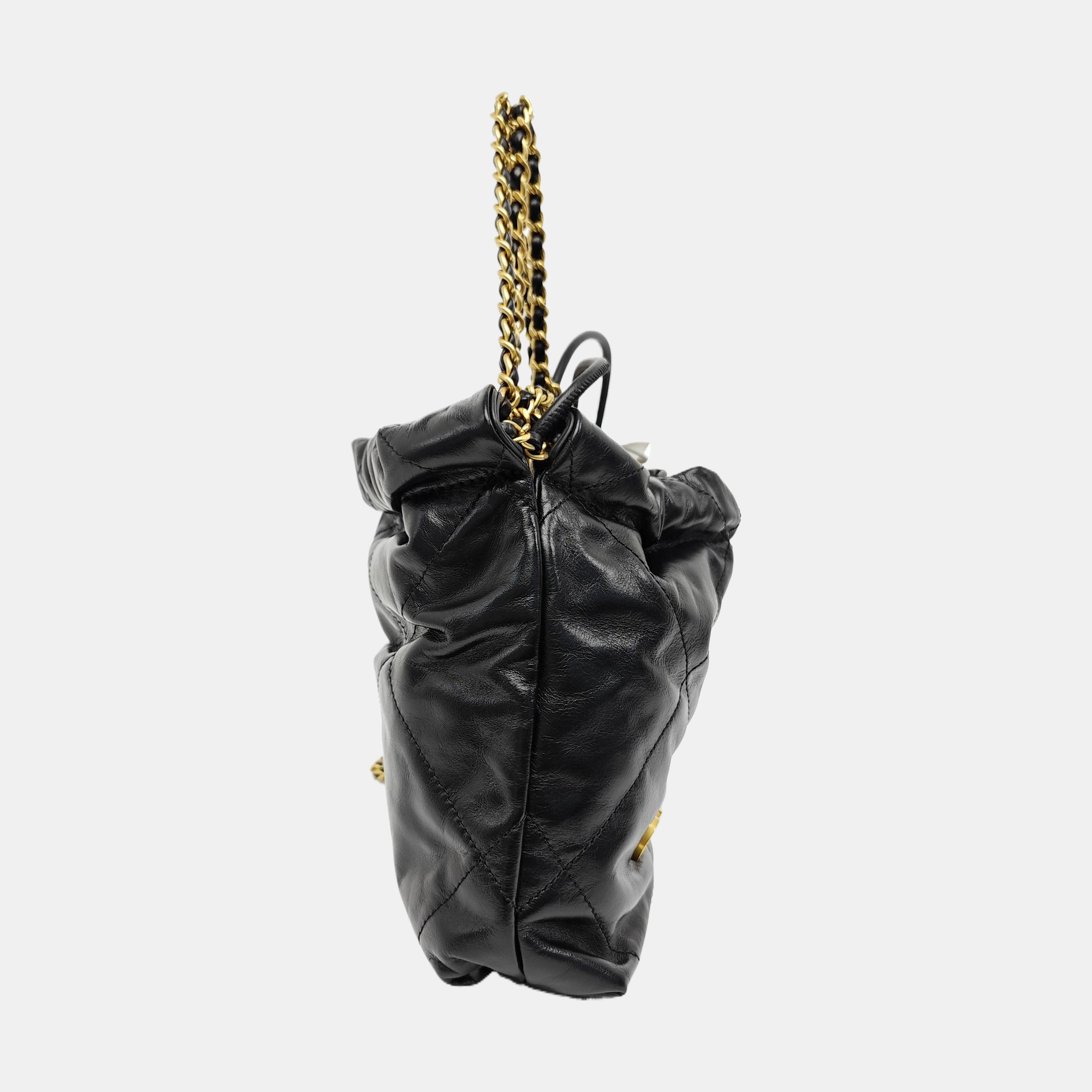 CHANEL 22 Mini Quilted Calfskin Black