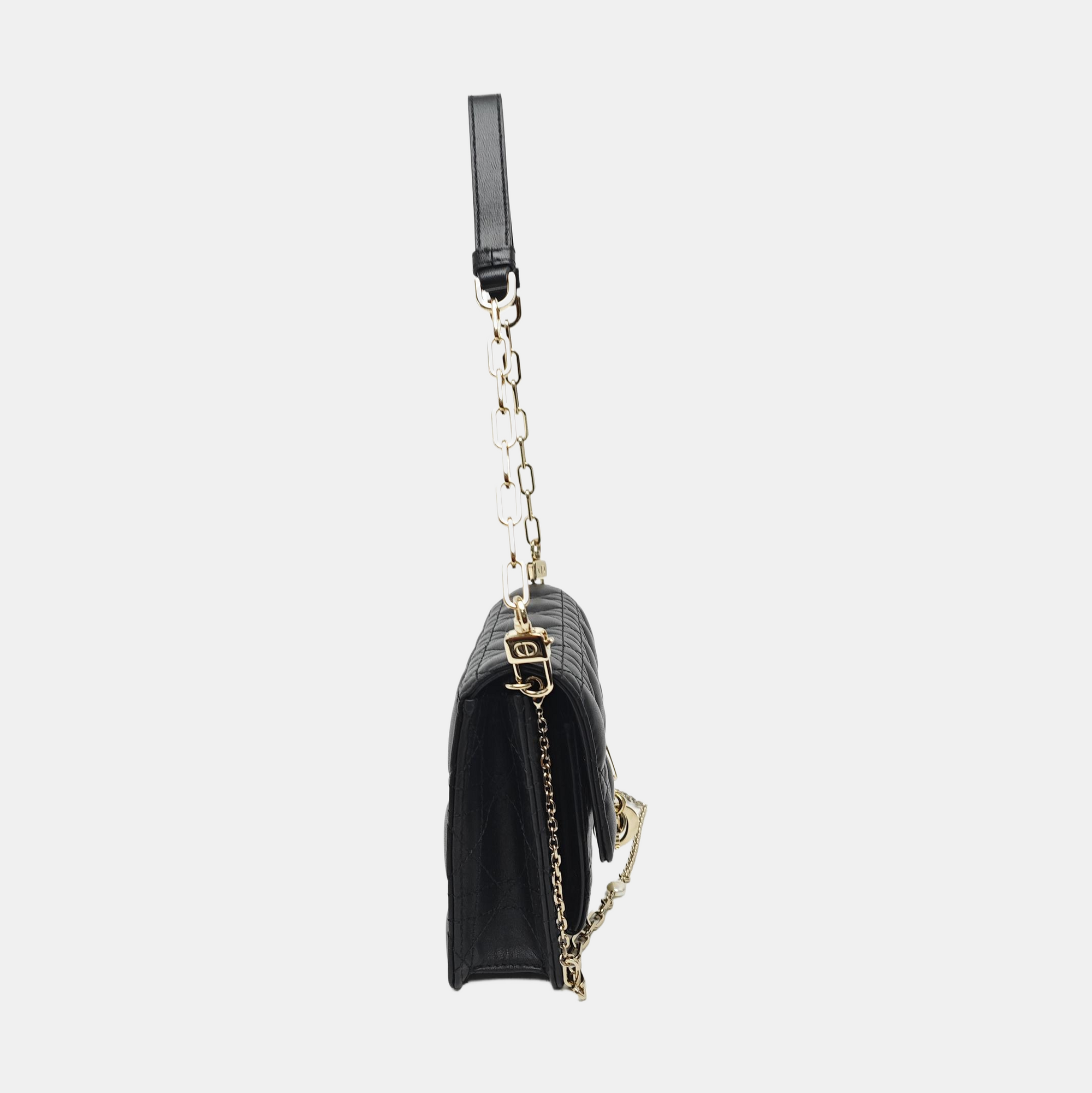 Lady Dior Small Cannage Lambskin Black