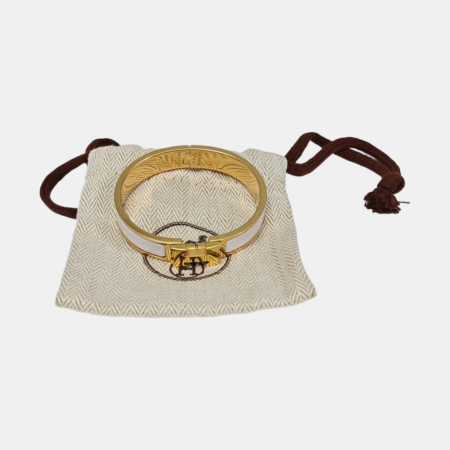 Clic H Metal Gold Bangle