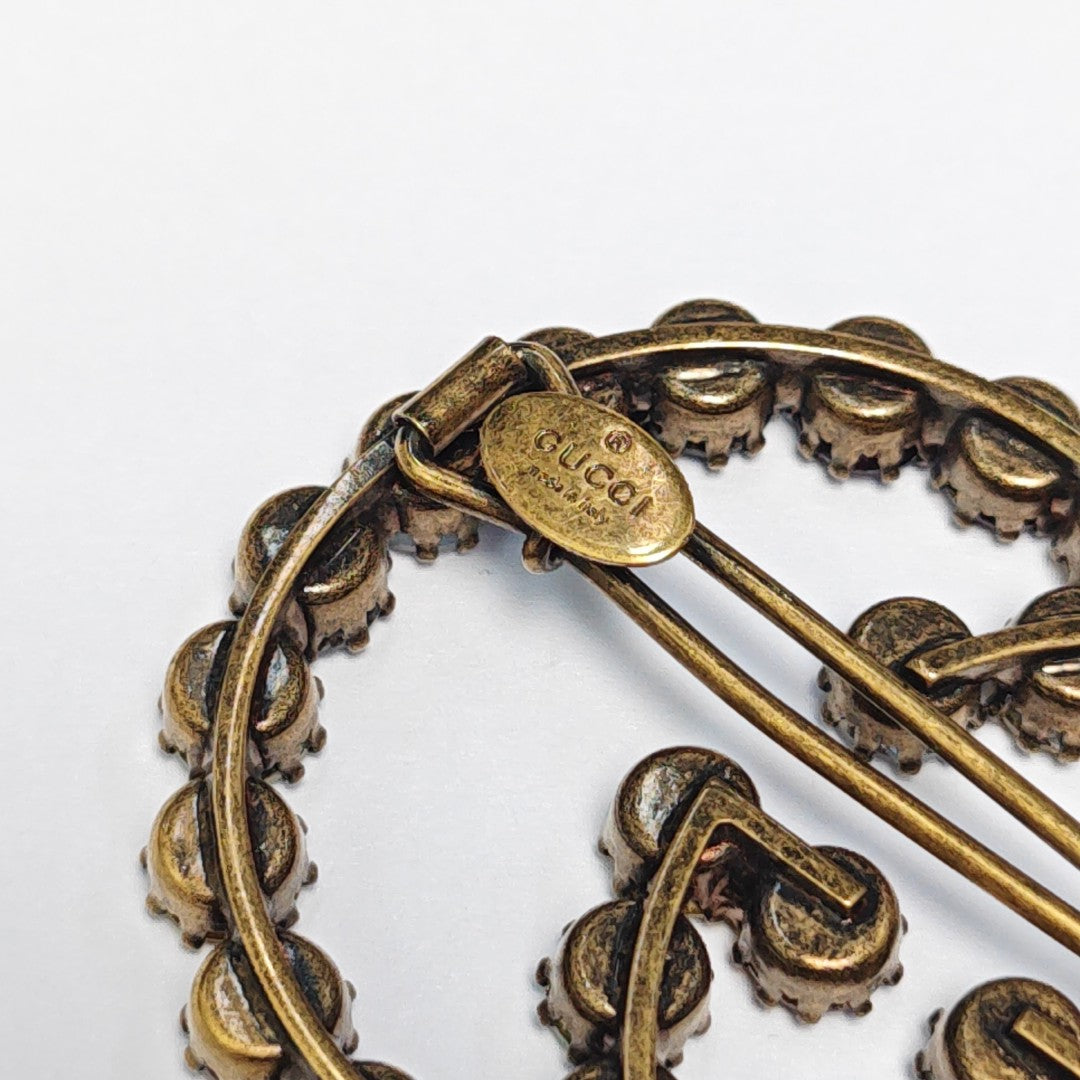 Metal Gold Brooch
