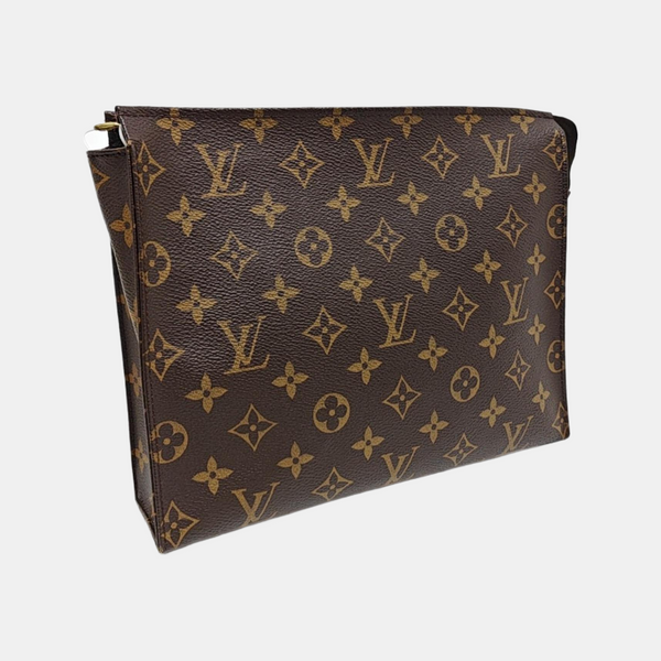TOILET POCKET 26 Monogram Coated Canvas Brown