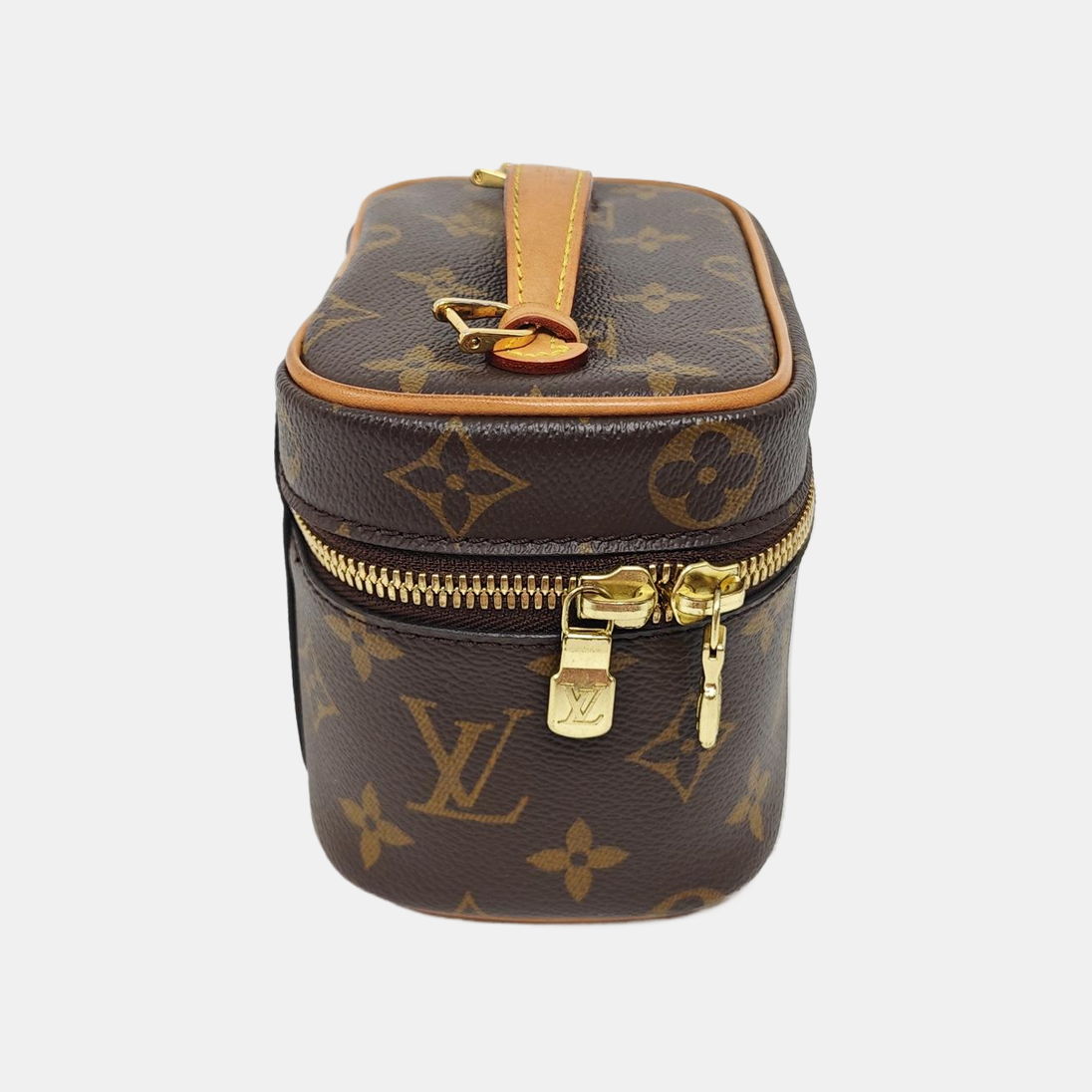 NICE Super Mini Monogram Coated Canvas Brown