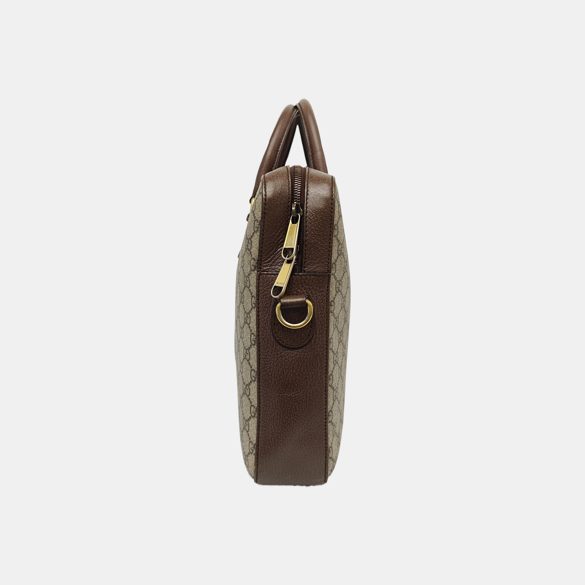 Ophidia Large Monogram Coated Canvas Beige