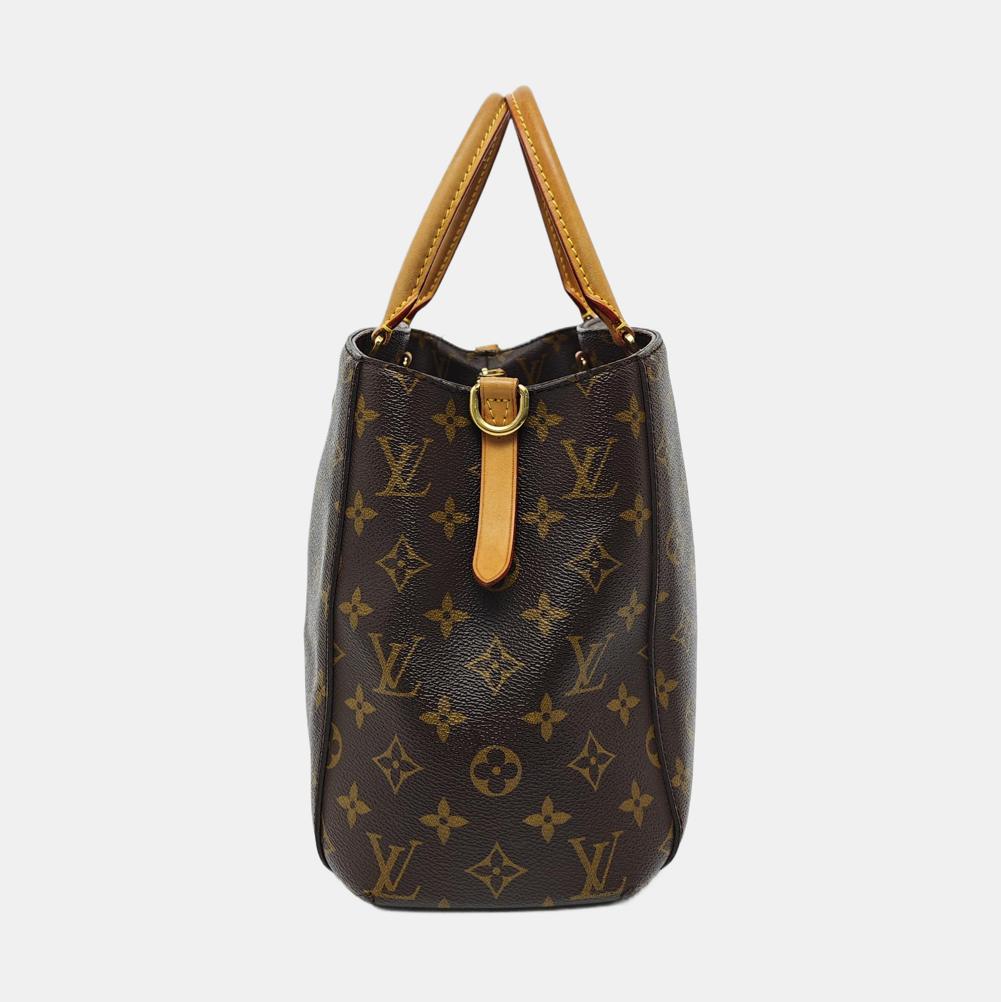 MONTAIGNE GM Monogram Coated Canvas Brown