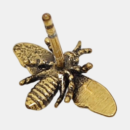 J'adior Metal Gold Stud Earrings