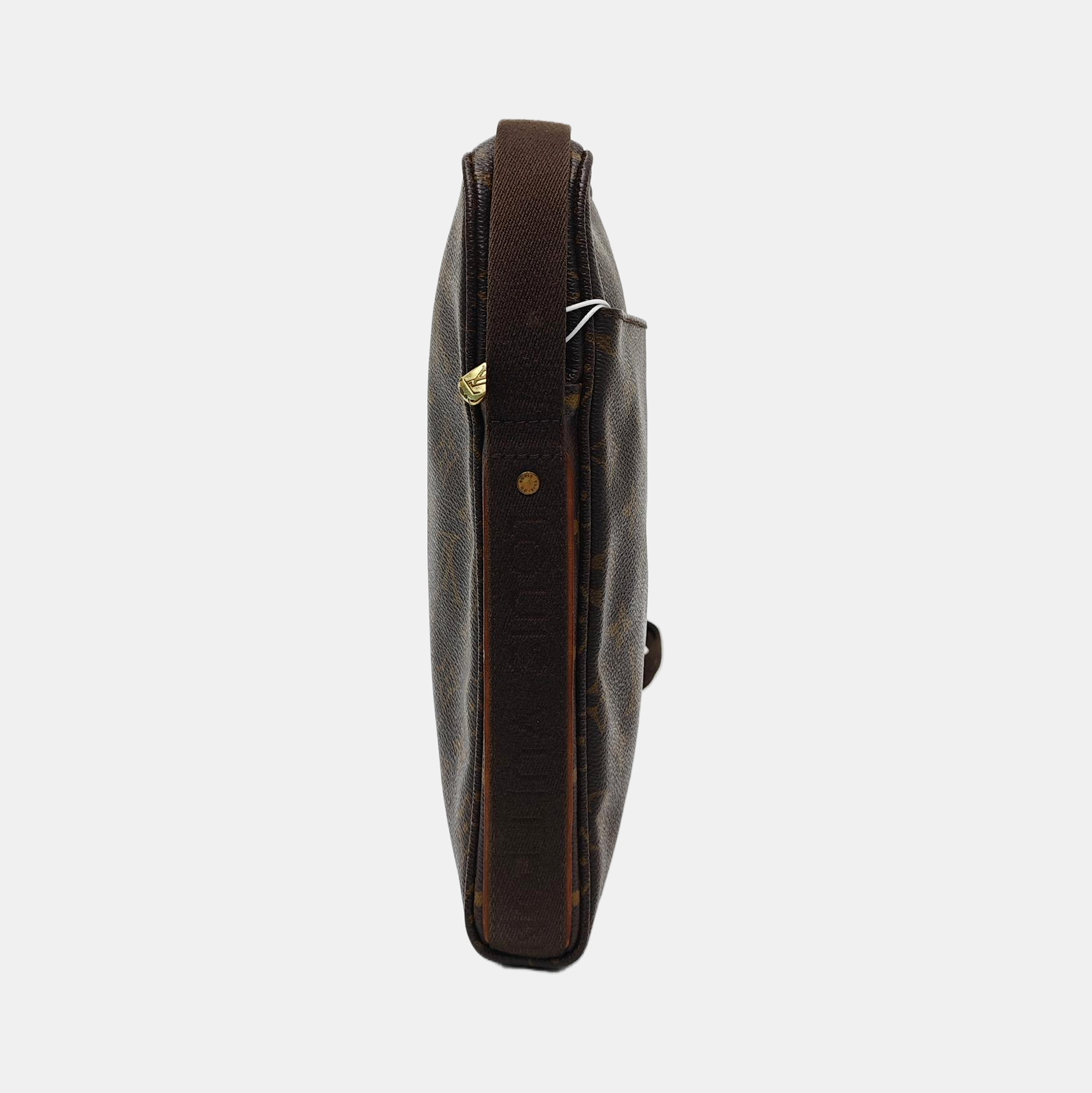 TROTTEUR Monogram Coated Canvas Brown