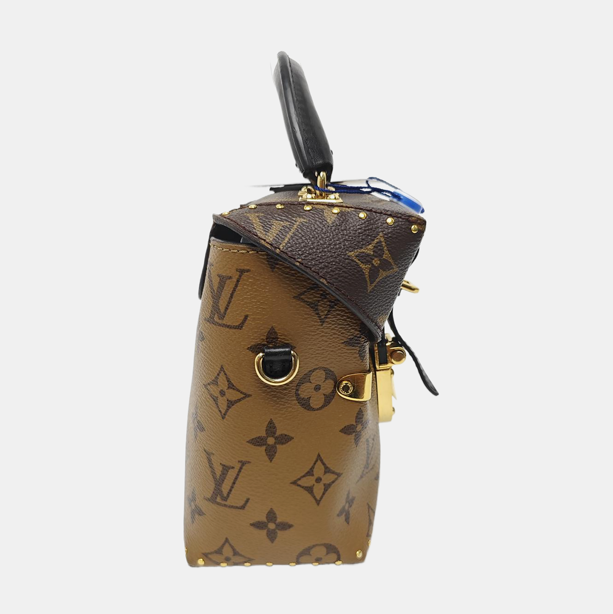 Monogram Coated Canvas Shoulder Bag Brown