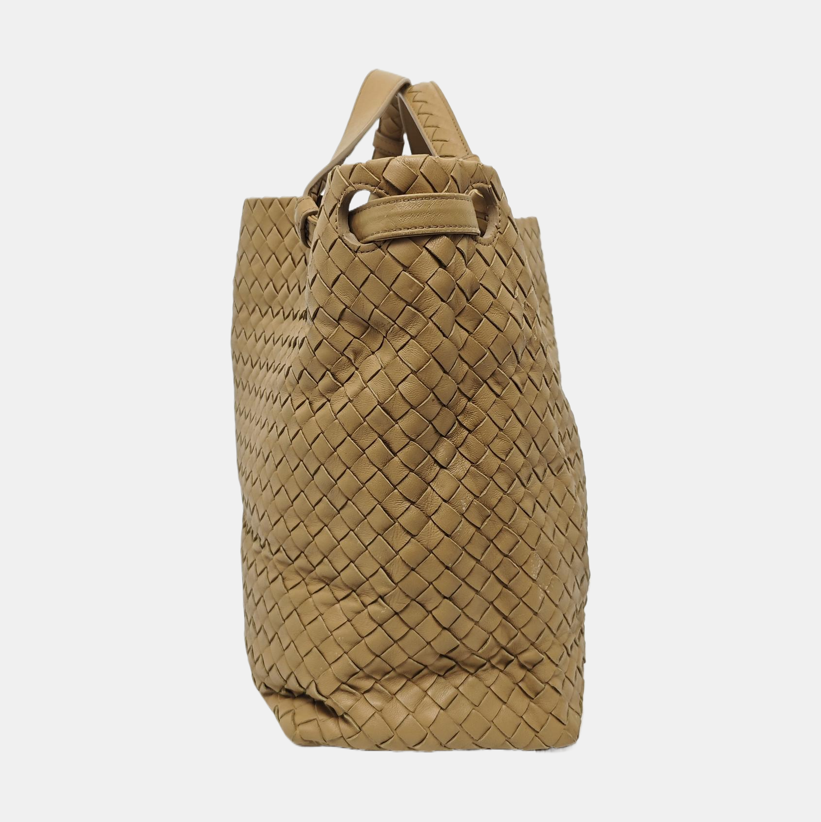 Lambskin Top Handle Bag Beige