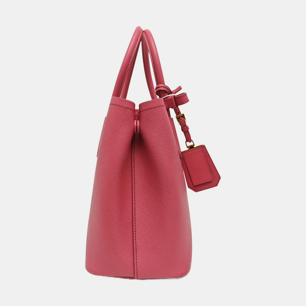 Saffiano Calfskin Tote Bag Medium Red