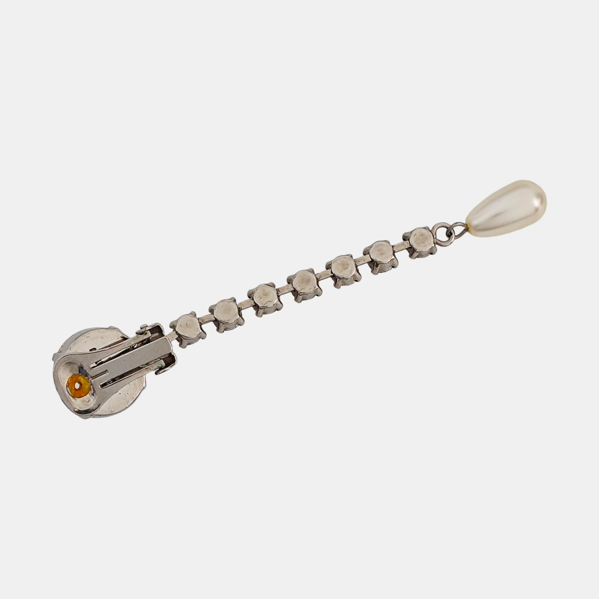 Metal Silver Clip On Earrings