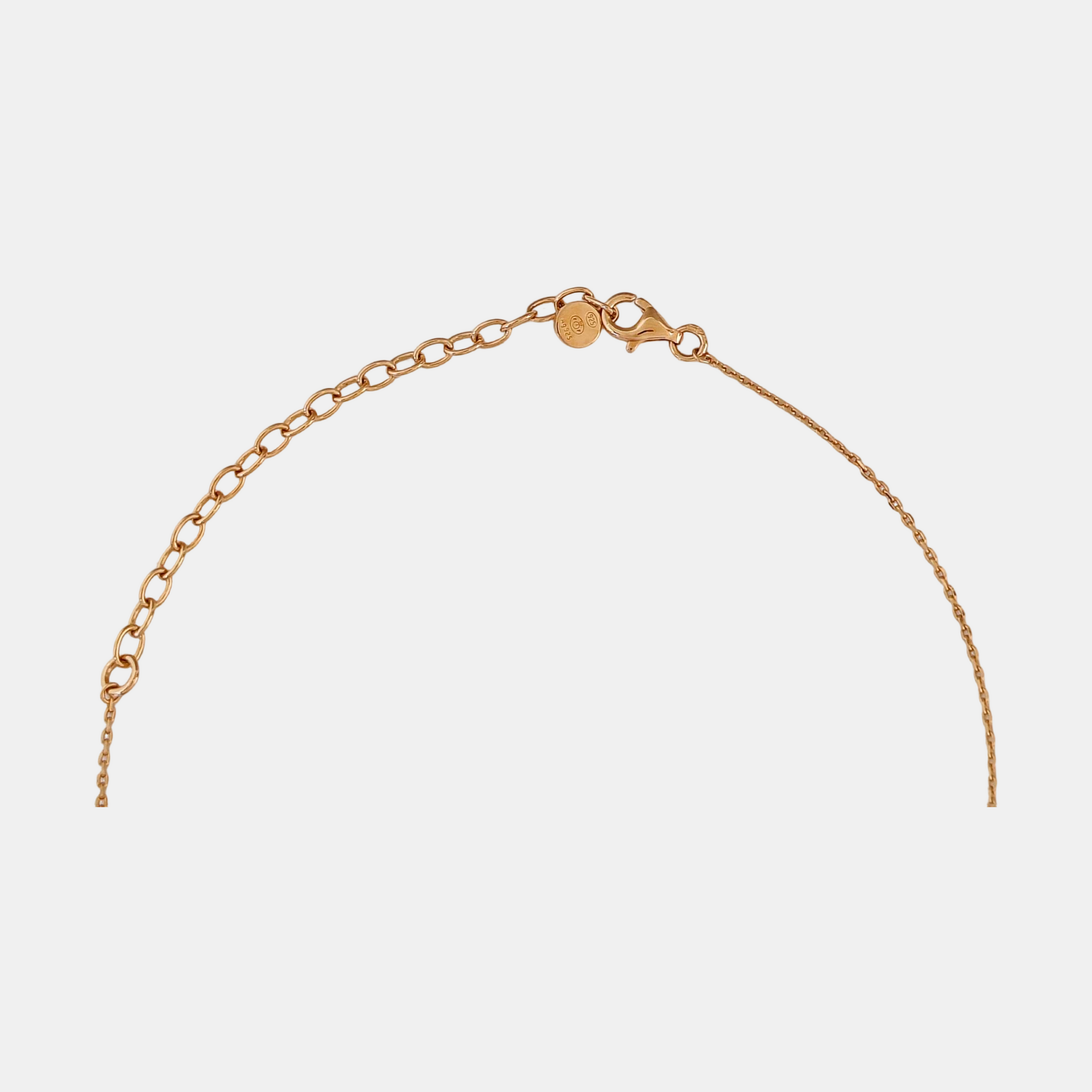 925 Sterling Silver Rose Gold Necklace