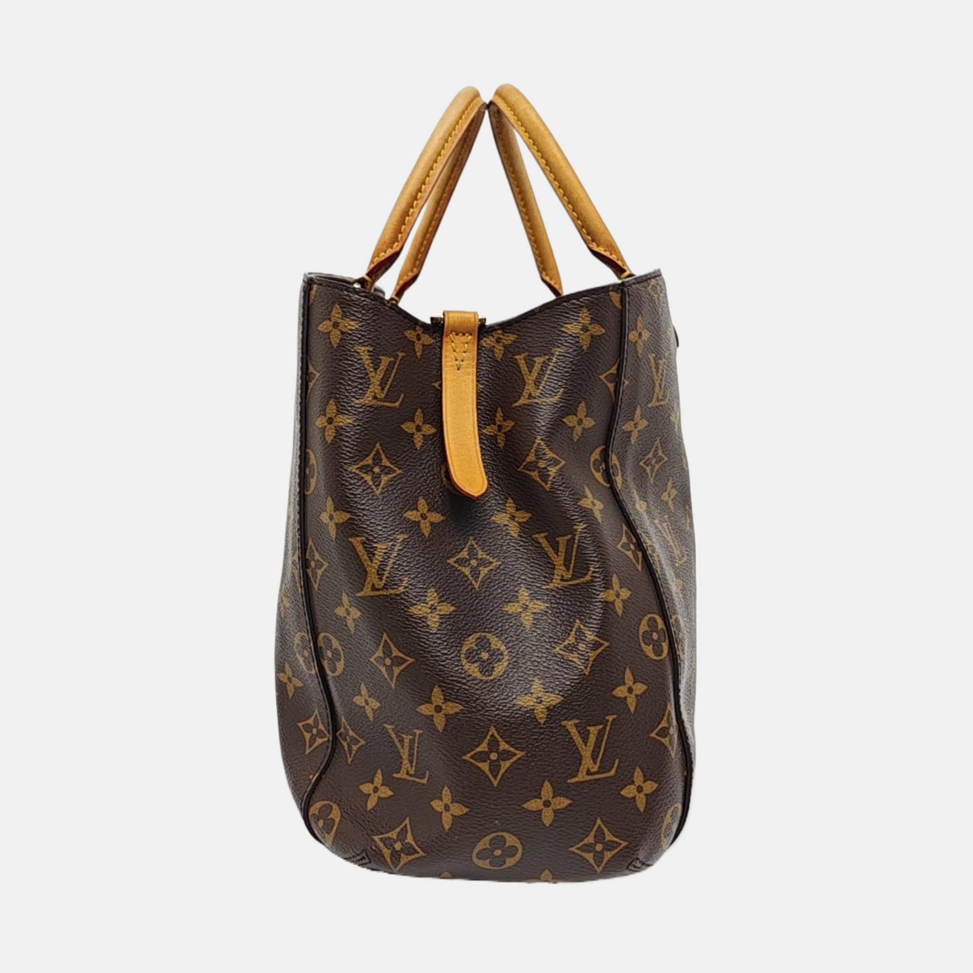 MONTAIGNE GM Monogram Coated Canvas Brown