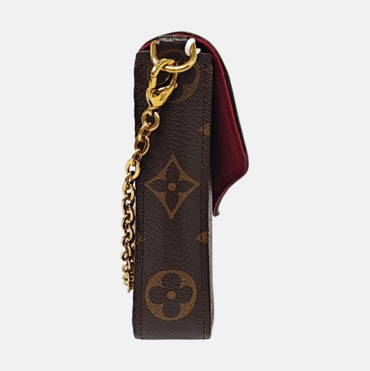 Authenticated pre-owned  FÉLICIE Monogram Coated Canvas Brown - Crossbody Bag at Looply