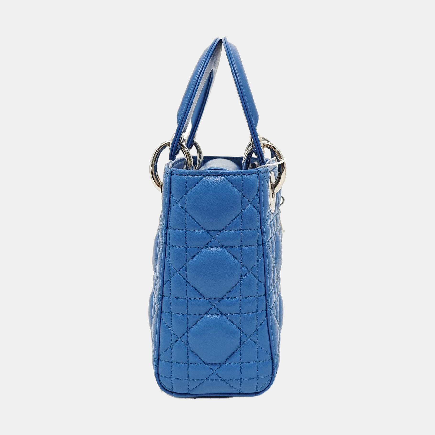 Lady Dior Mini Cannage Lambskin Blue