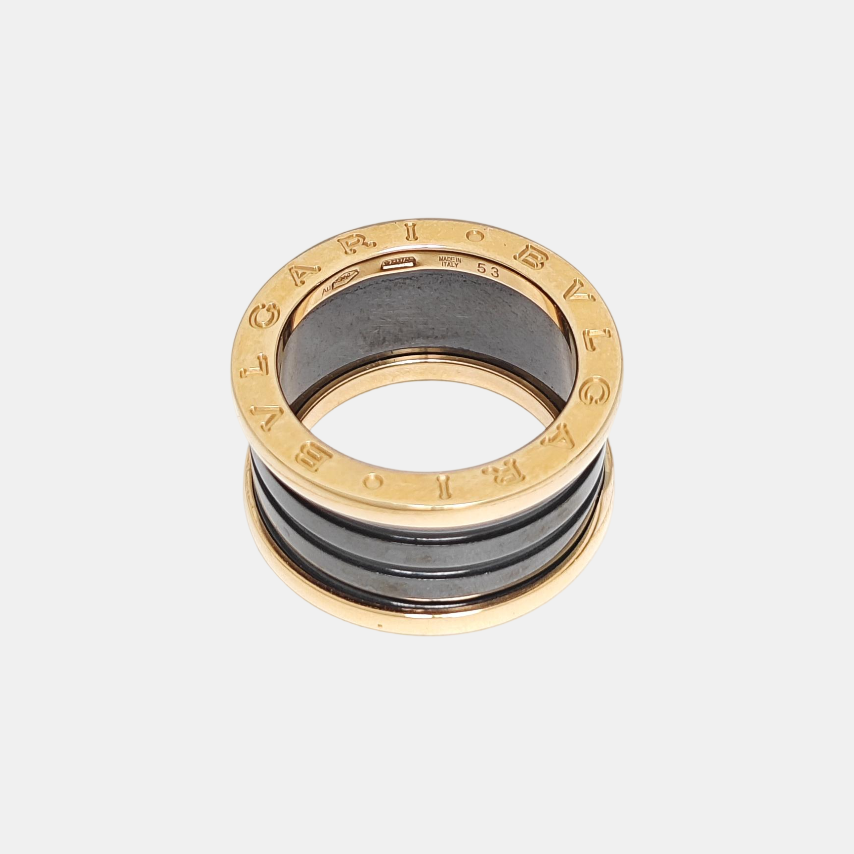 B.ZERO1 18k Rose Gold Ring EU 53