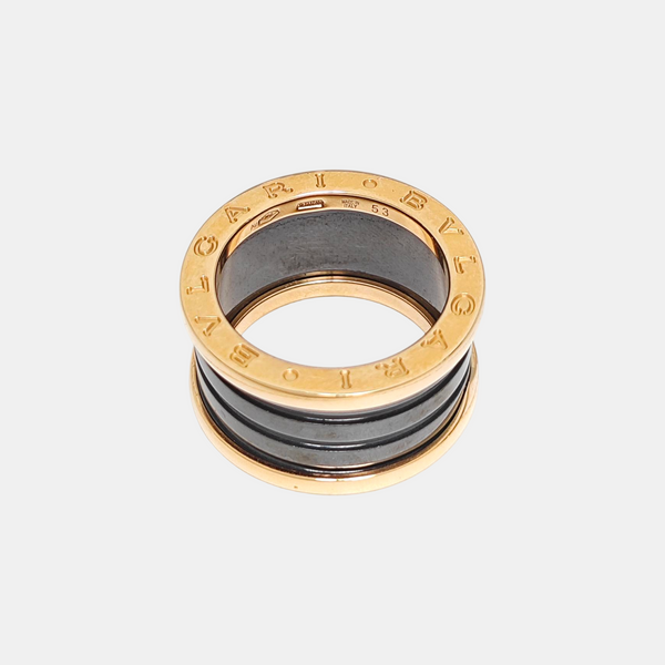 B.ZERO1 18k Rose Gold Ring EU 53