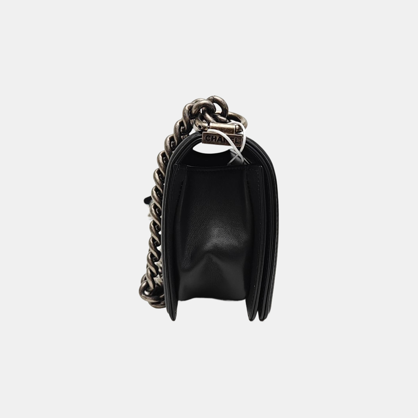 BOY CHANEL Small Quilted Calfskin Black