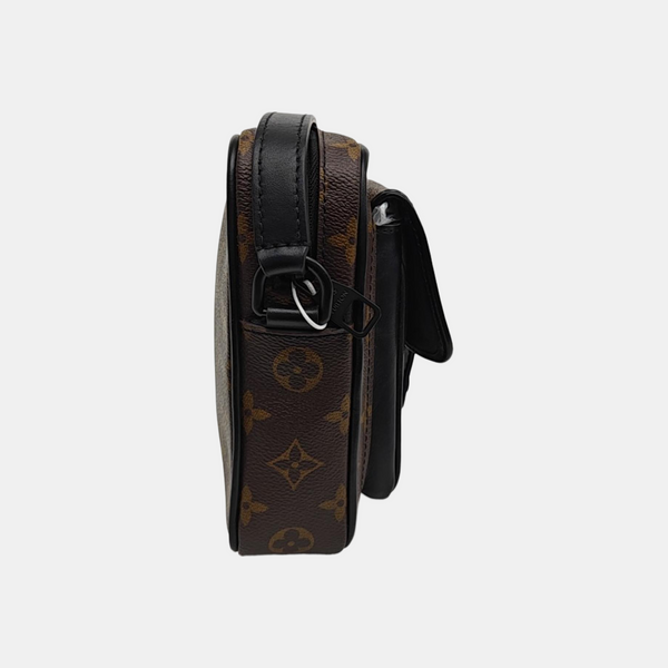 CHRISTOPHER Monogram Coated Canvas Brown